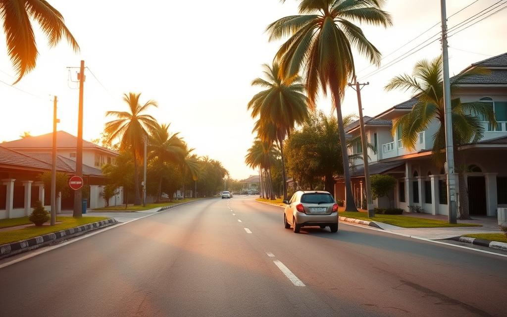 Defensive driving and confidence refresher coaching on quiet Puchong roads